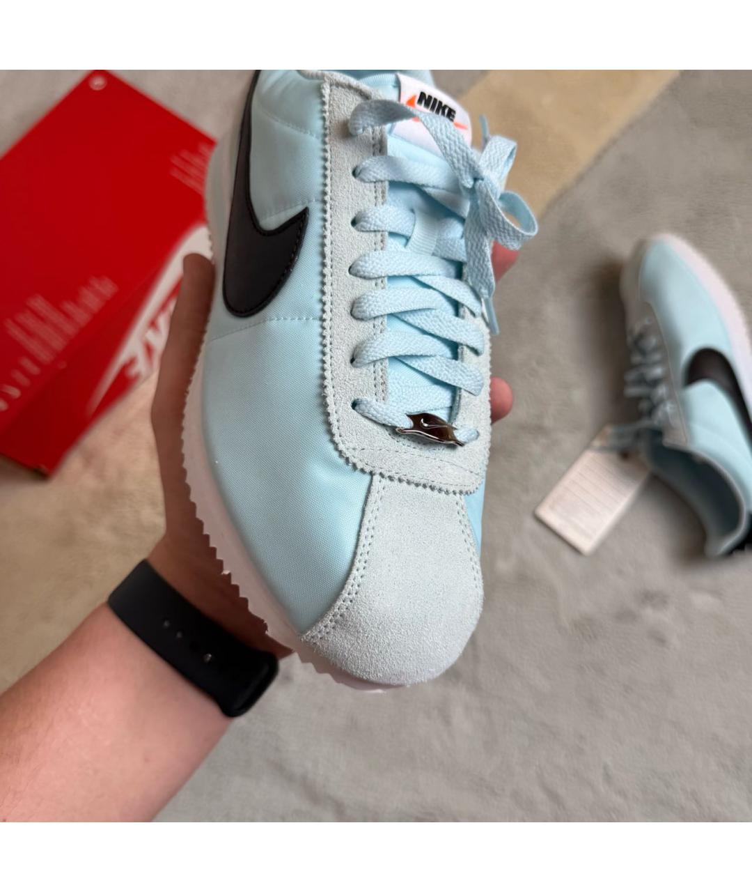 NIKE Голубые низкие кроссовки / кеды, фото 7