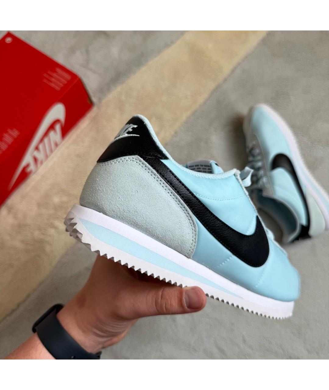 NIKE Голубые низкие кроссовки / кеды, фото 4