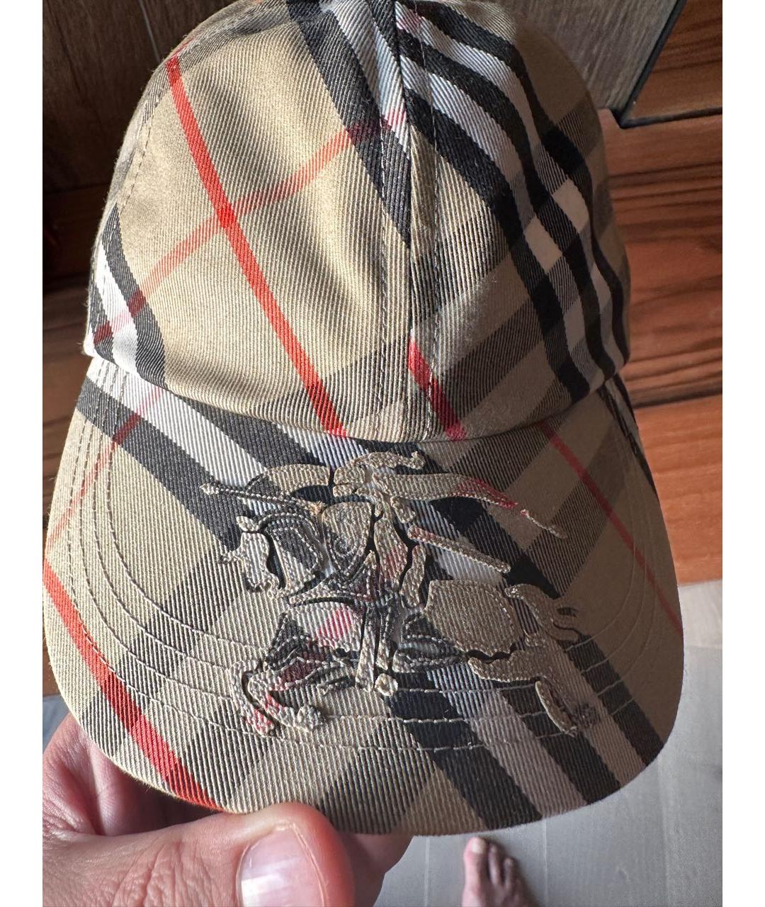 BURBERRY Коричневая кепка/бейсболка, фото 4