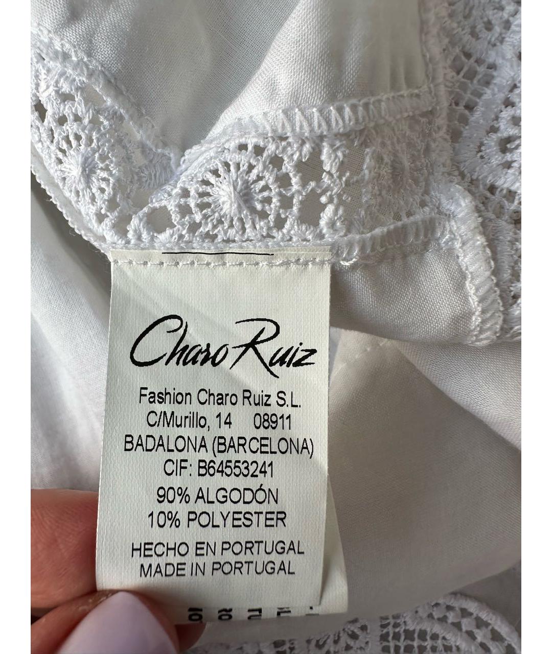 CHARO RUIZ Белая туника, фото 5