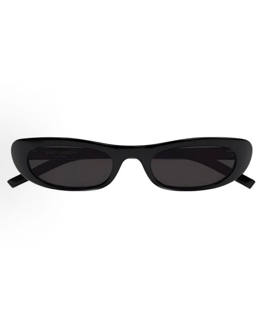 SAINT LAURENT Черные пластиковые солнцезащитные очки, фото 2