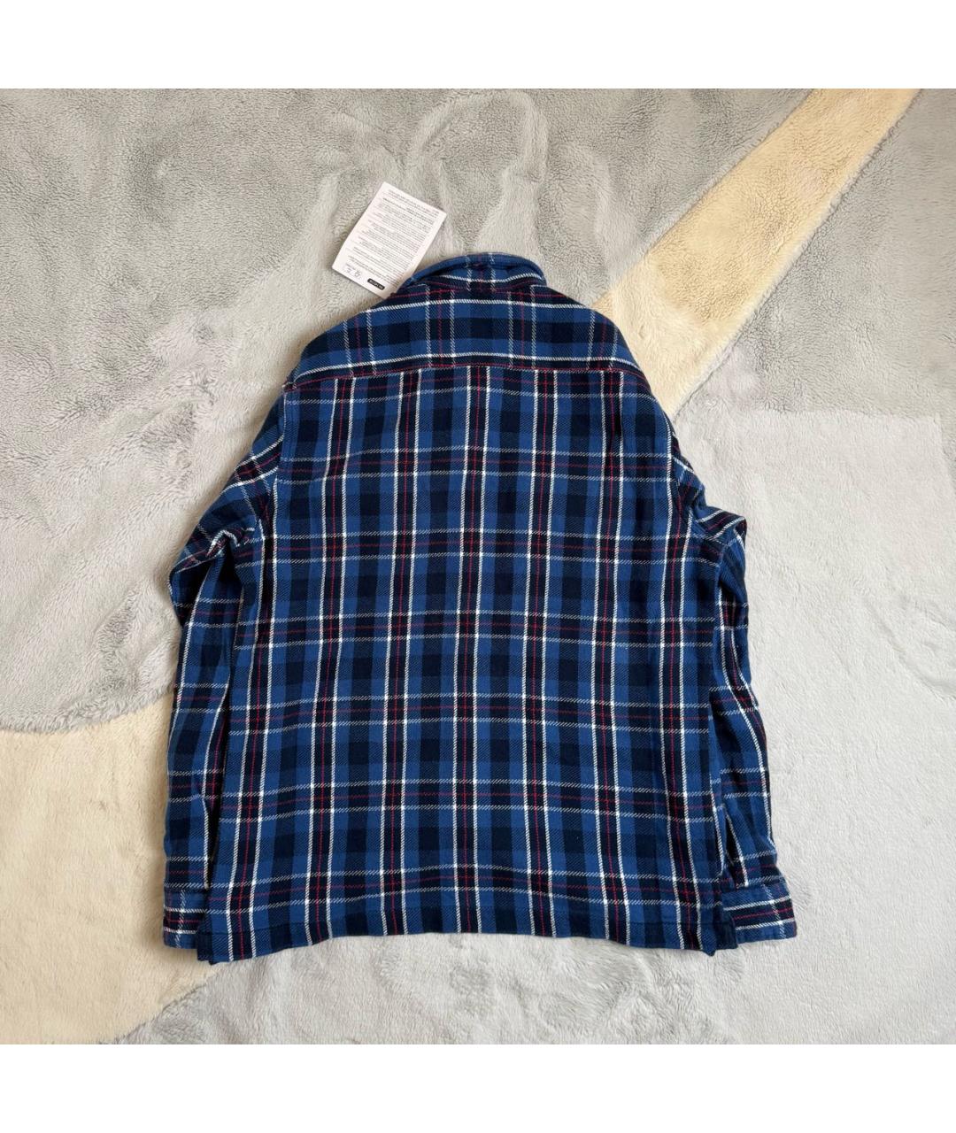 POLO RALPH LAUREN Синяя хлопковая кэжуал рубашка, фото 3