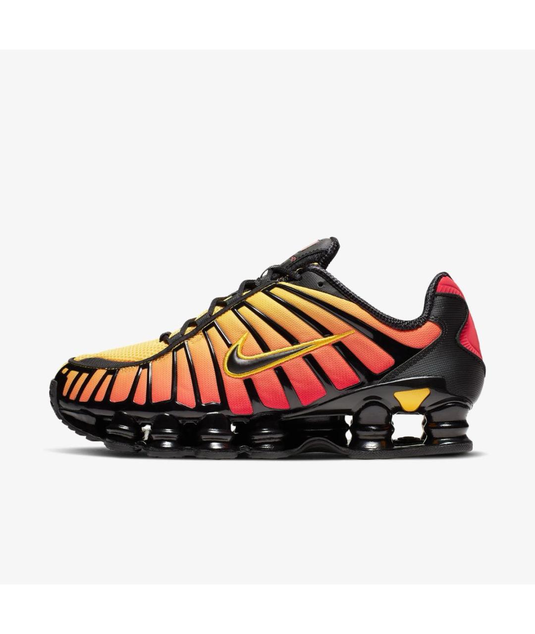 NIKE Оранжевое текстильные низкие кроссовки / кеды, фото 8