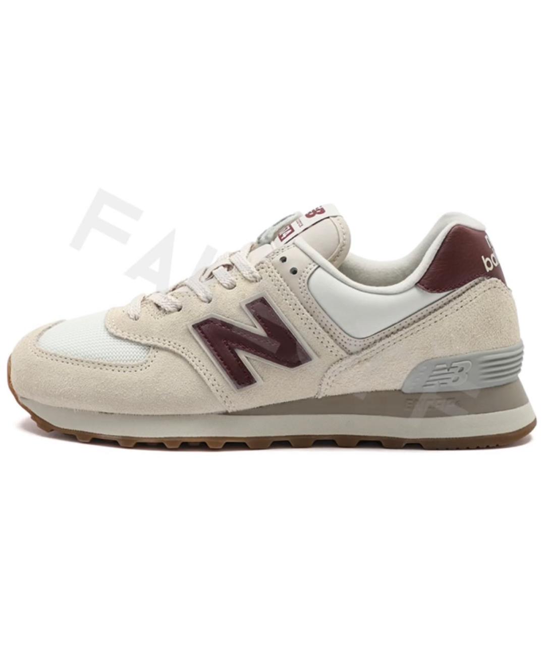 NEW BALANCE Бежевые замшевые кроссовки, фото 7