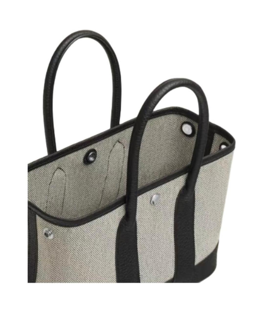 HERMES Серая сумка с короткими ручками, фото 3