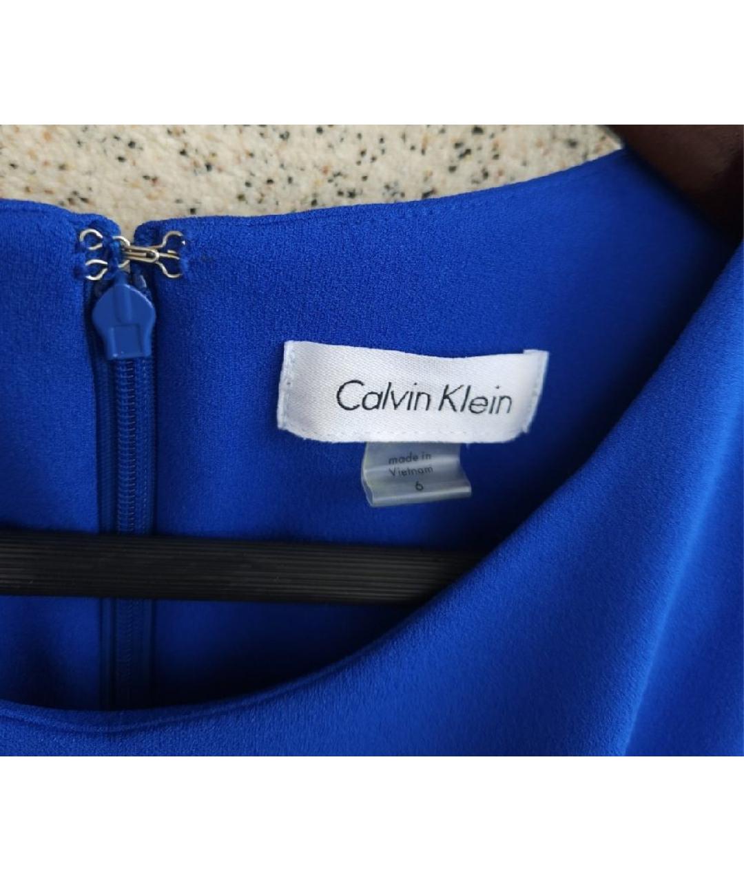 CALVIN KLEIN Синее повседневное платье, фото 3