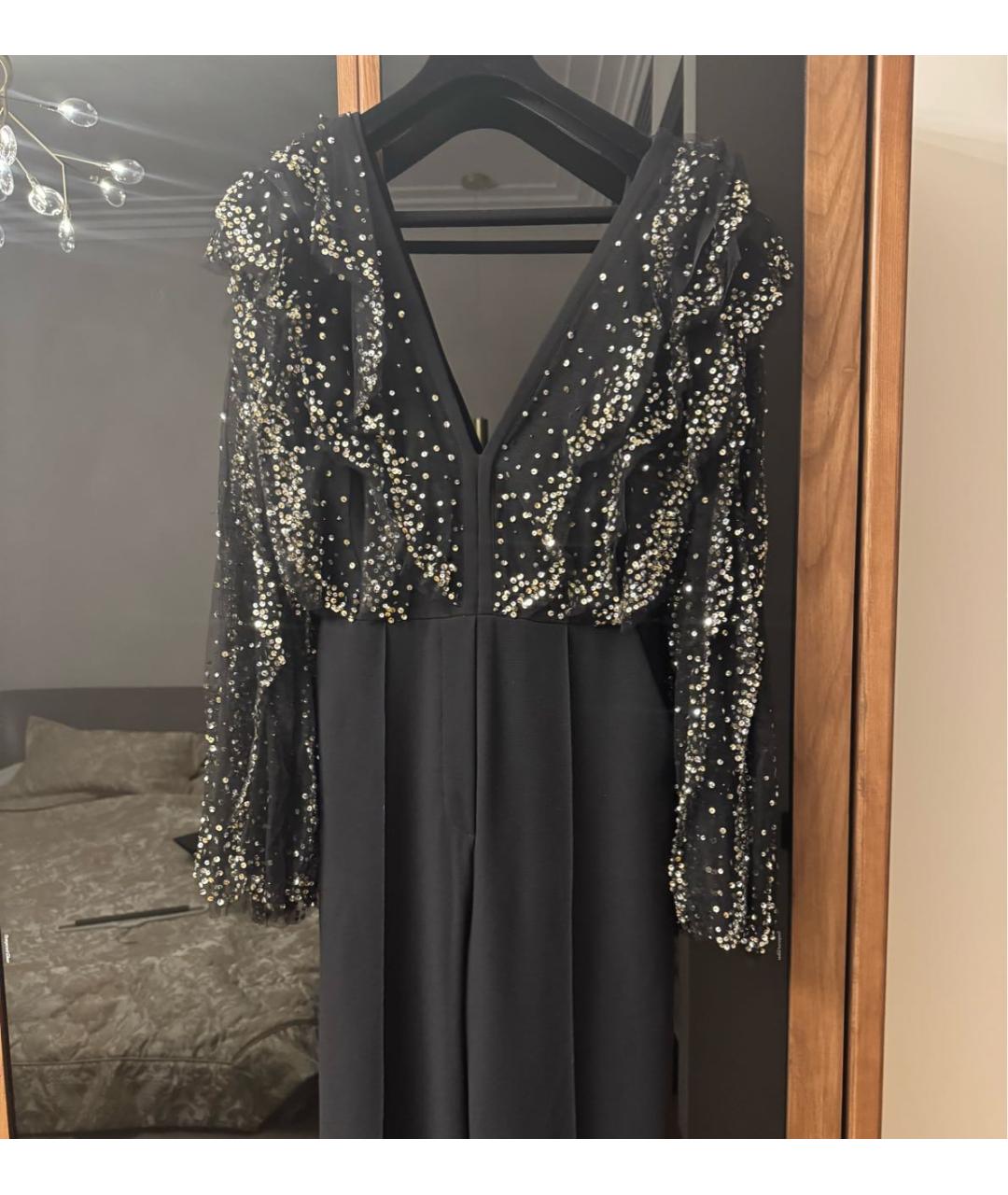 ELIE SAAB Черный полиэстеровый комбинезон, фото 2