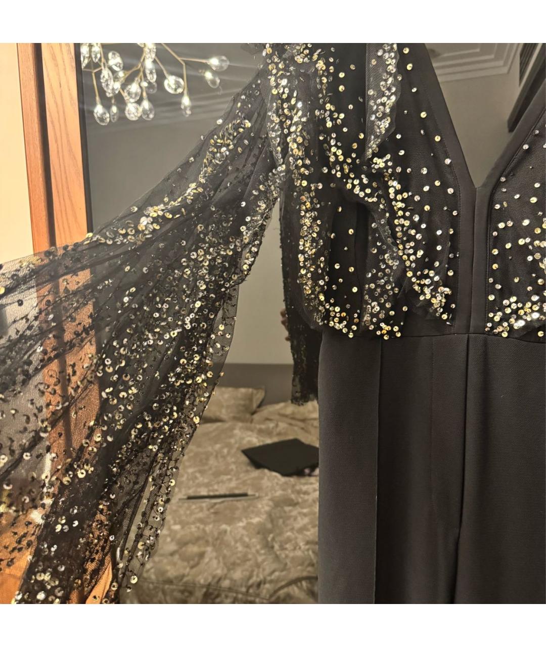 ELIE SAAB Черный полиэстеровый комбинезон, фото 3