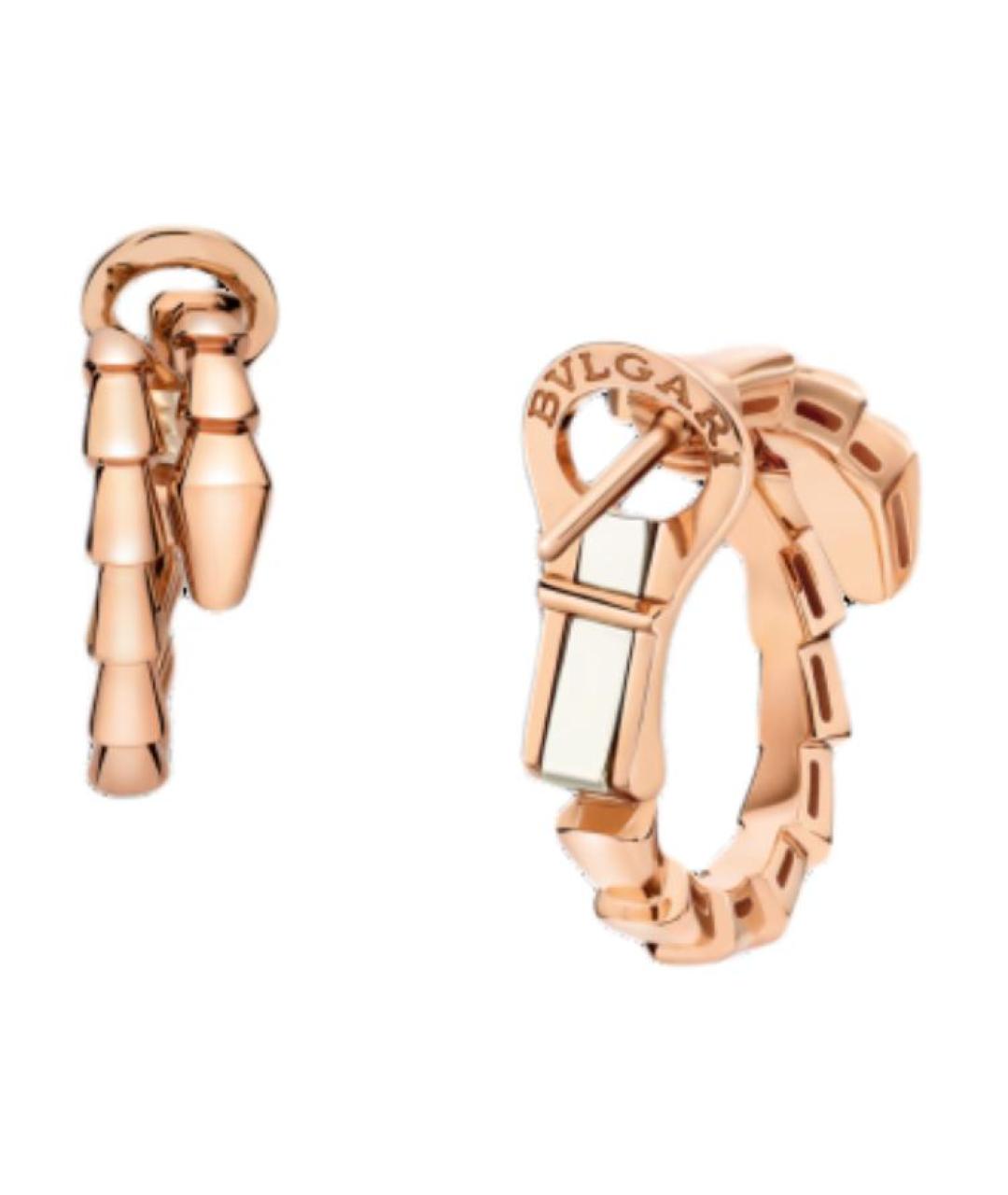 BVLGARI Золотые серьги из розового золота, фото 2