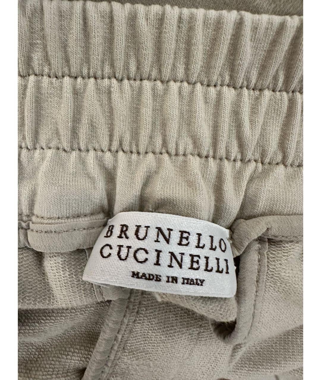 BRUNELLO CUCINELLI Бежевый хлопковый костюм с брюками, фото 7
