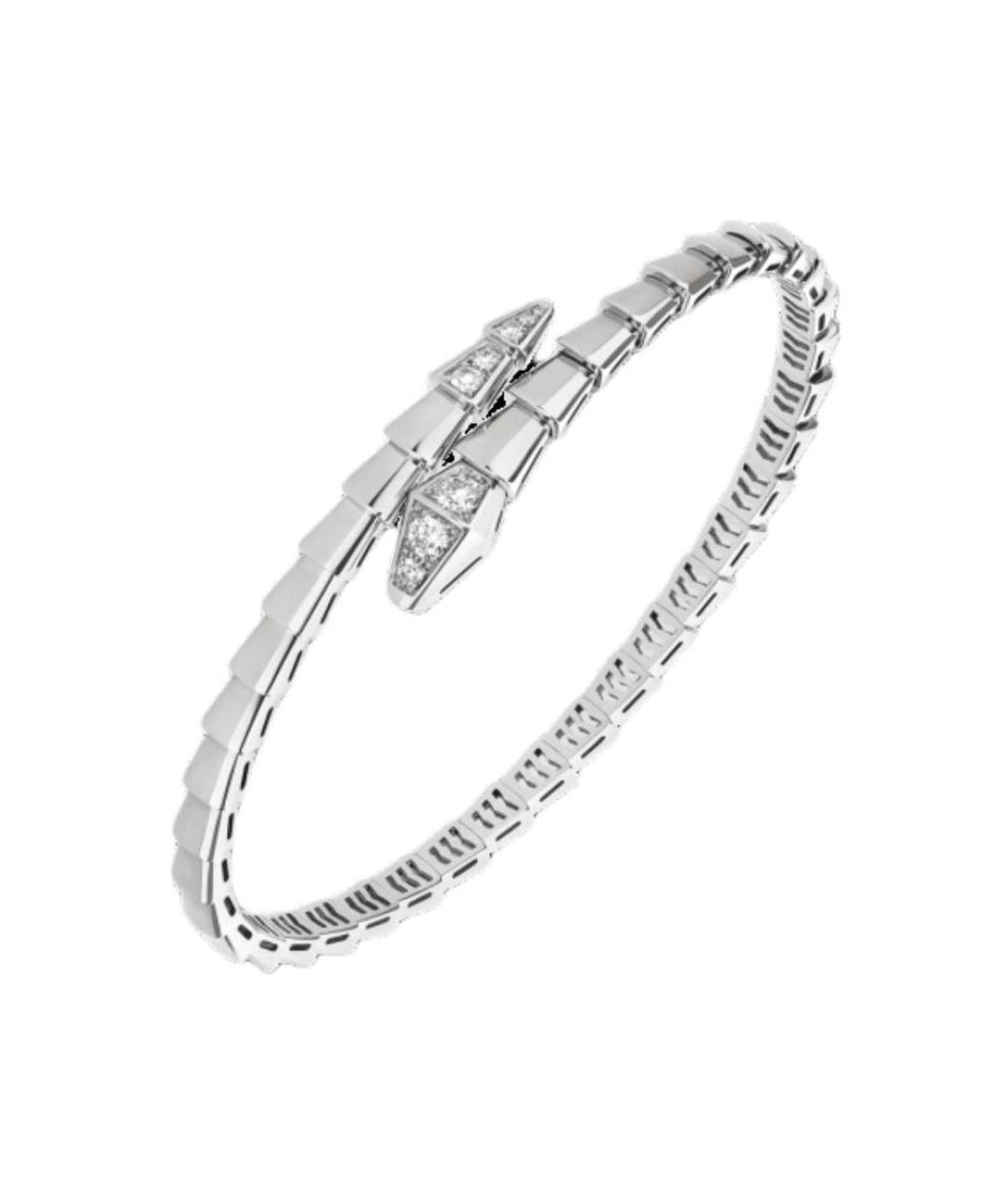 BVLGARI Серебрянный браслет из белого золота, фото 2