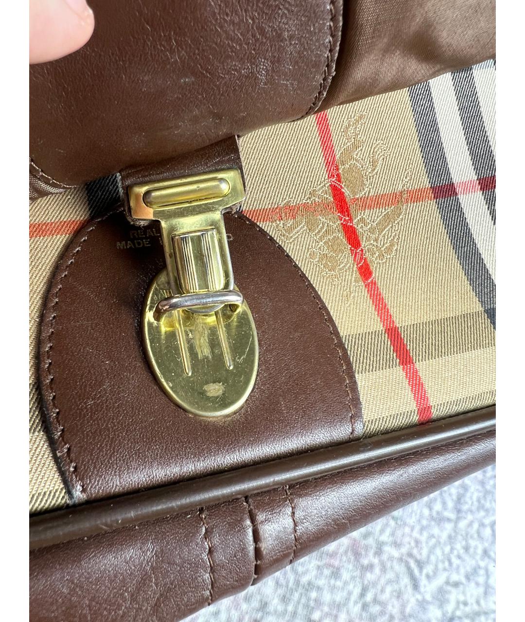 BURBERRY Кожаная сумка через плечо, фото 5