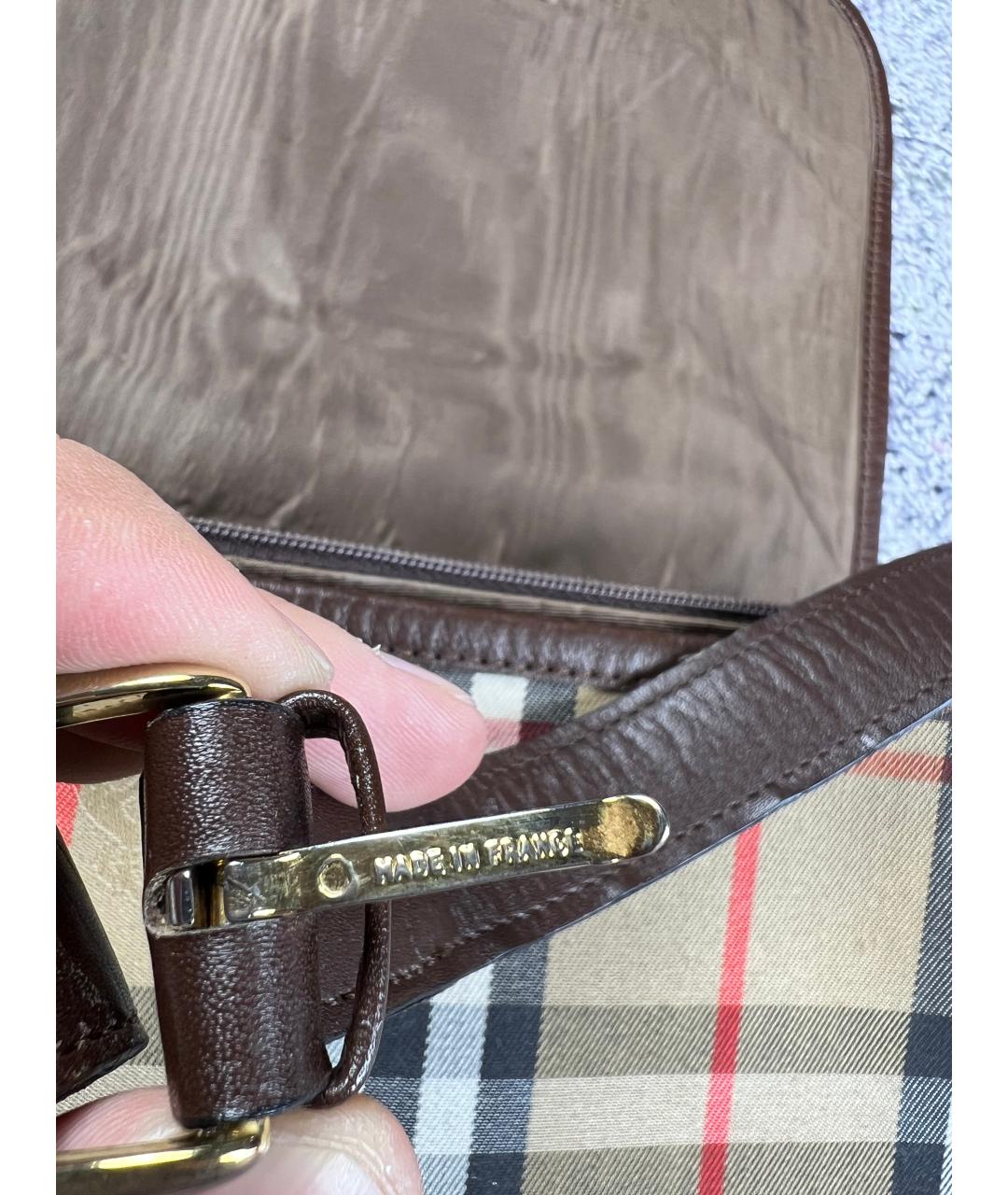 BURBERRY Кожаная сумка через плечо, фото 9