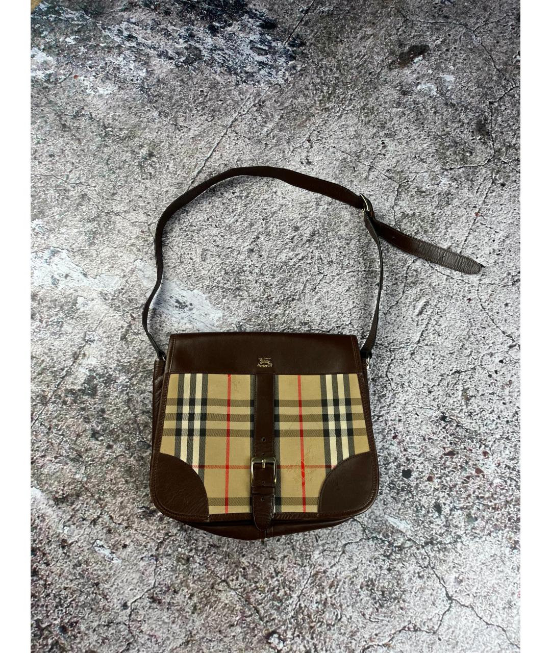 BURBERRY Кожаная сумка через плечо, фото 10
