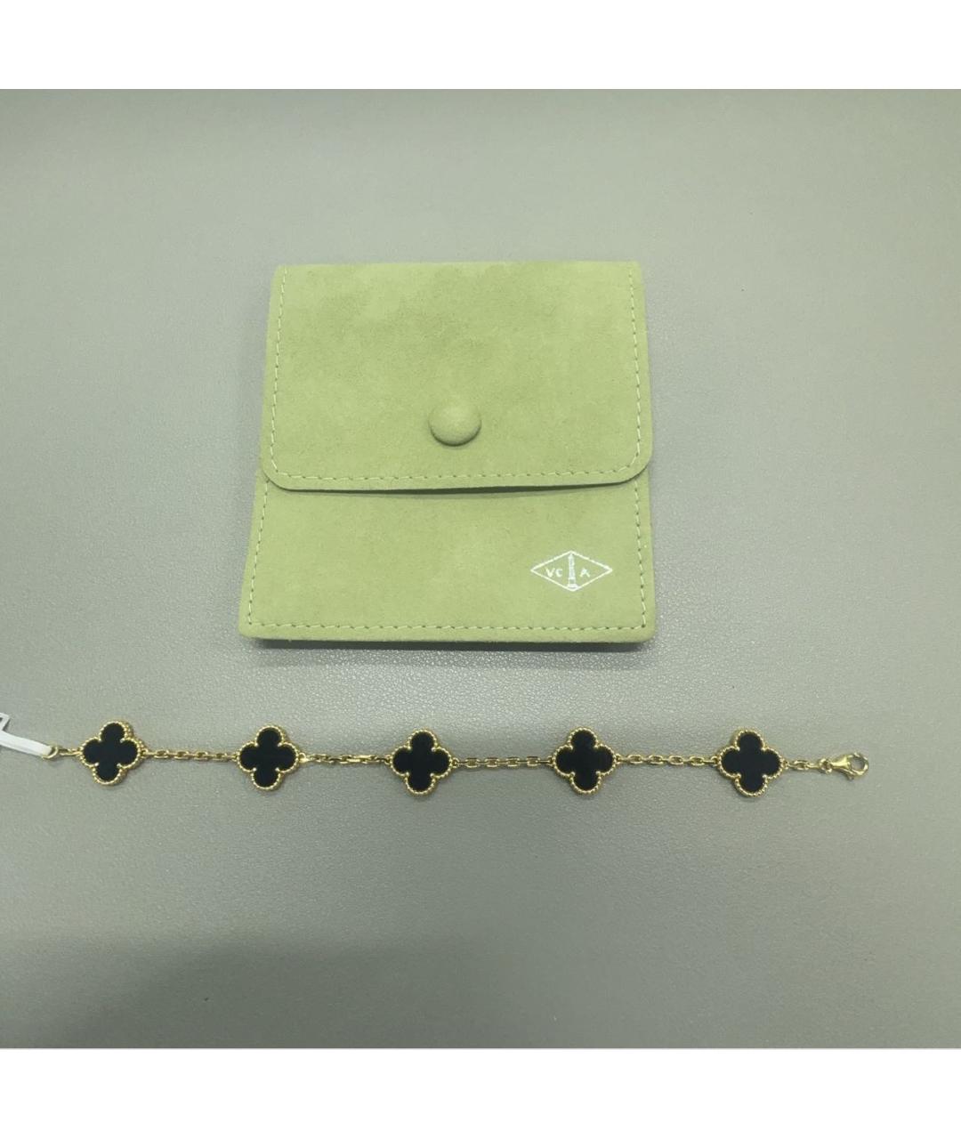 VAN CLEEF & ARPELS Черный браслет из желтого золота, фото 2