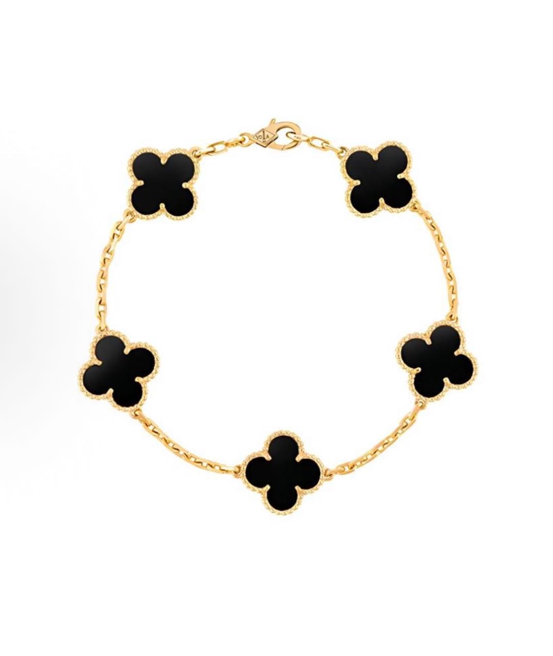 VAN CLEEF & ARPELS Черный браслет из желтого золота, фото 9