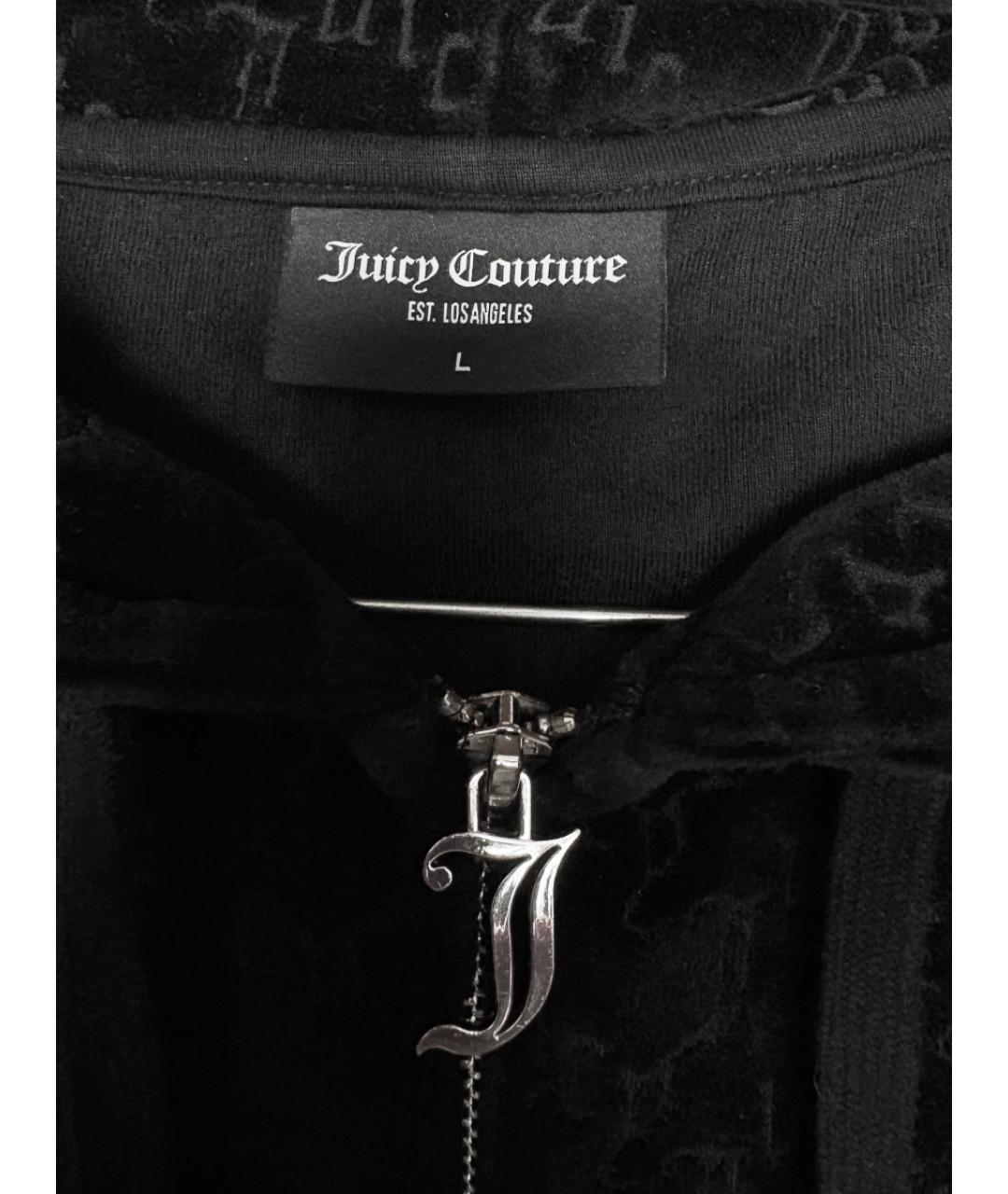 JUICY COUTURE Черный бархатный спортивные костюмы, фото 3