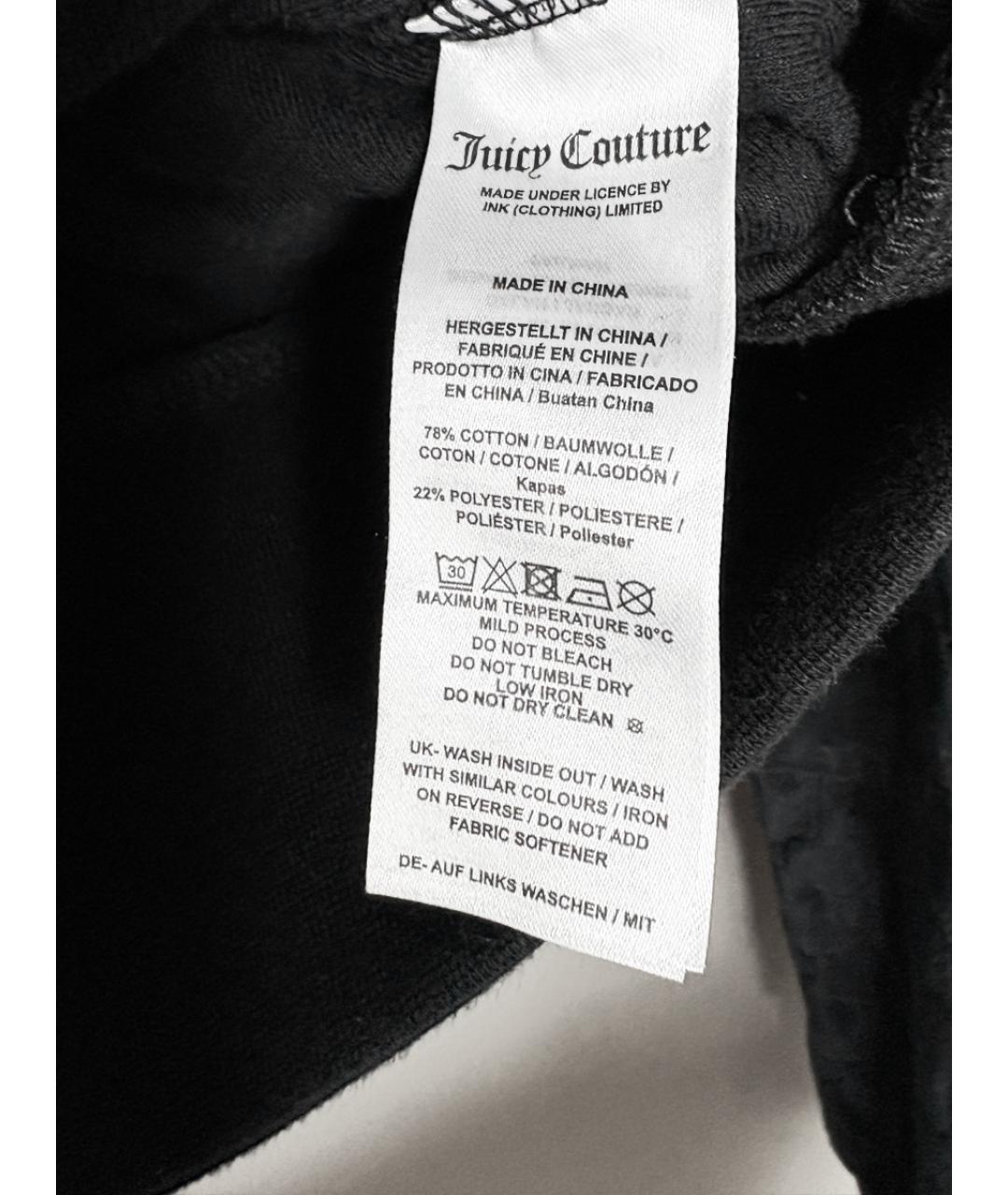 JUICY COUTURE Черный бархатный спортивные костюмы, фото 5