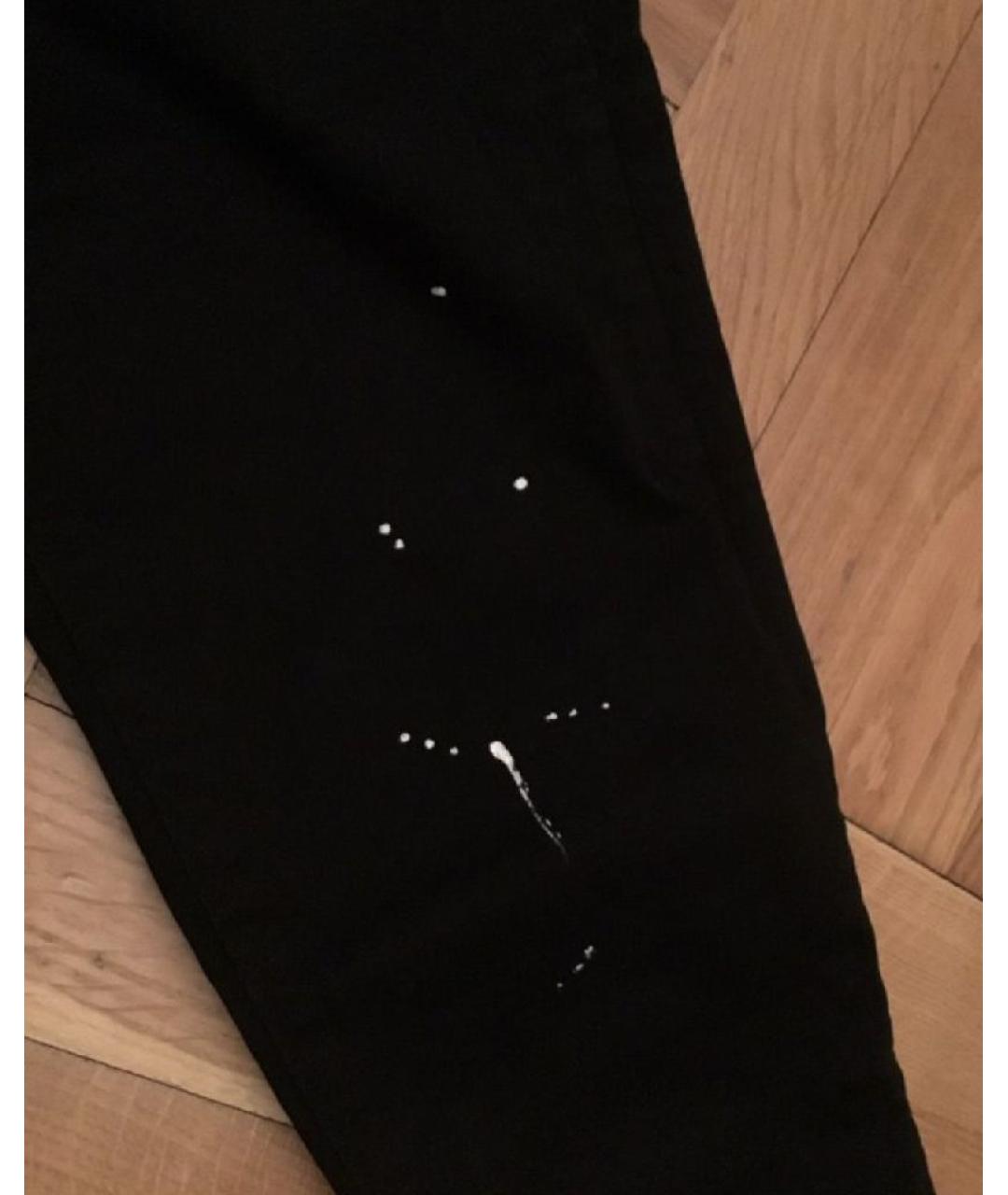 EMPORIO ARMANI Черные хлопко-эластановые прямые джинсы, фото 6