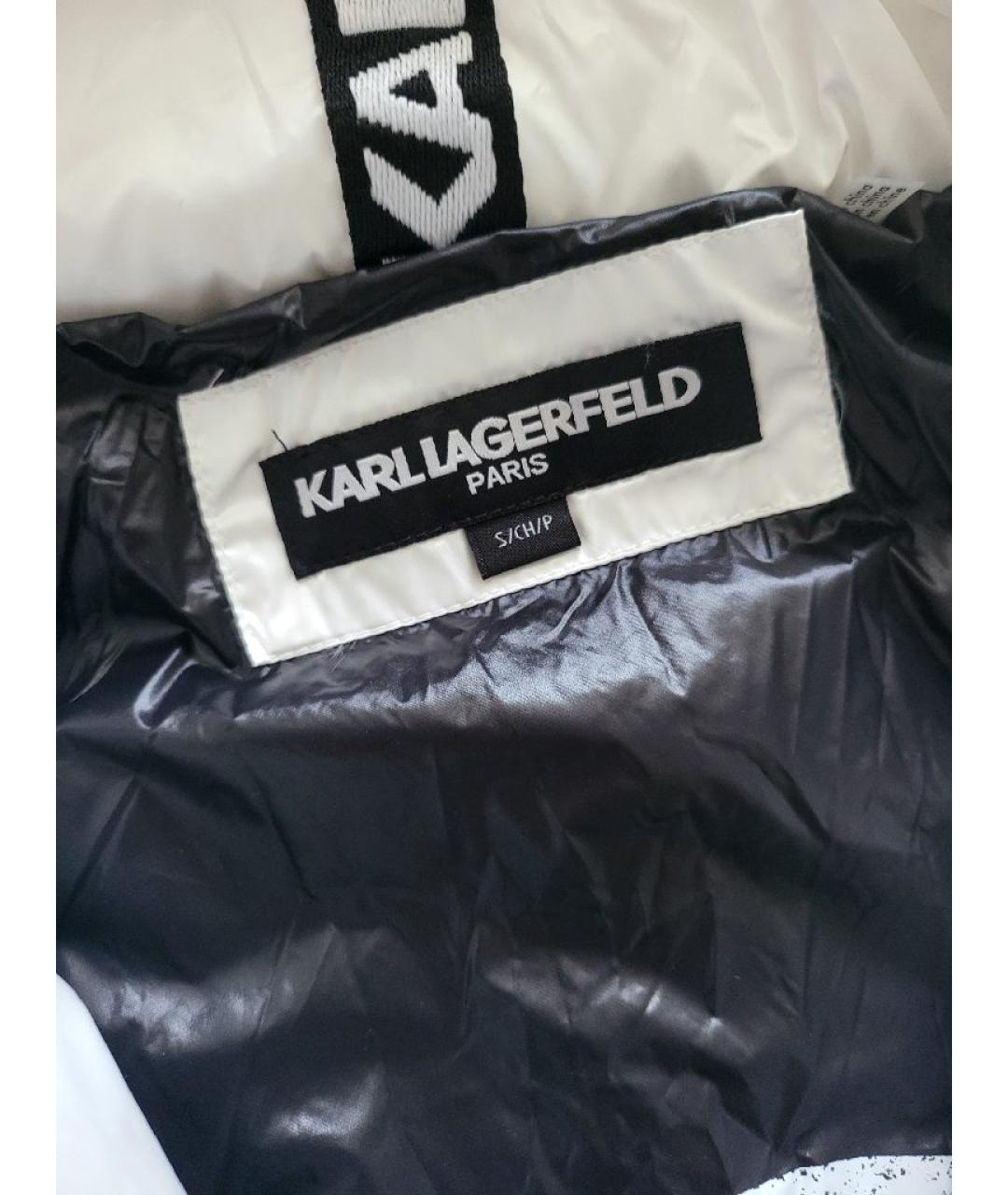 KARL LAGERFELD Белая полиэстеровая куртка, фото 7
