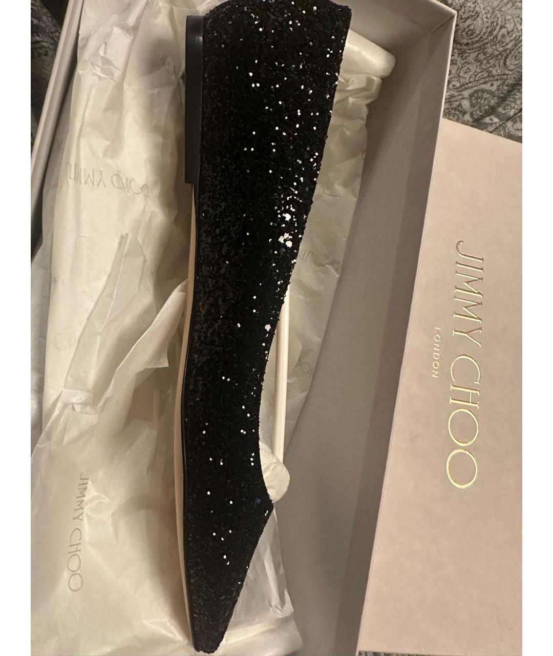 JIMMY CHOO Черные балетки, фото 3