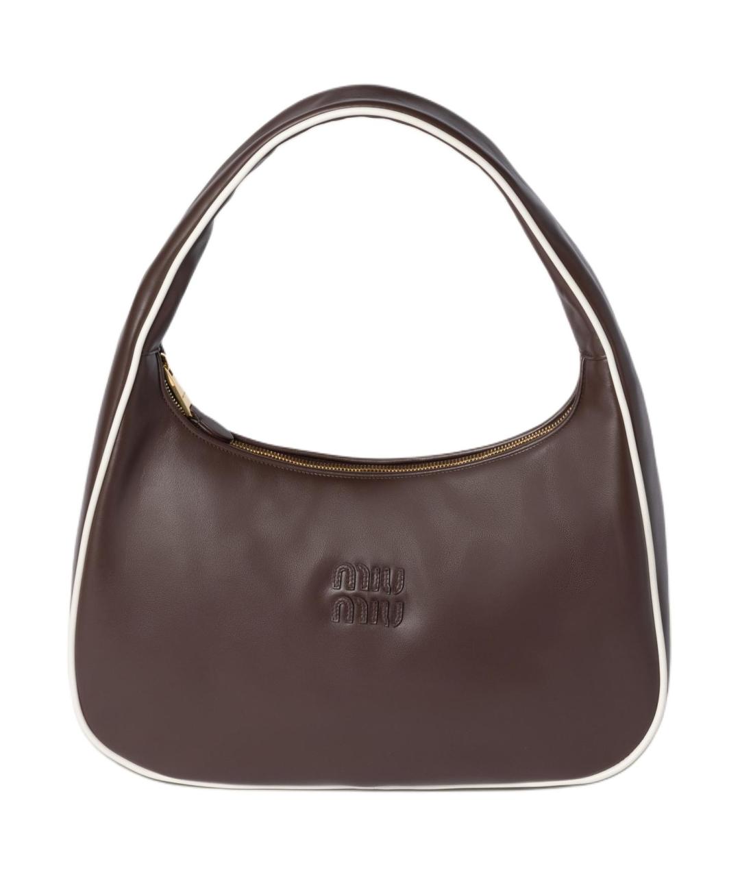 MIU MIU Кожаная сумка с короткими ручками, фото 1