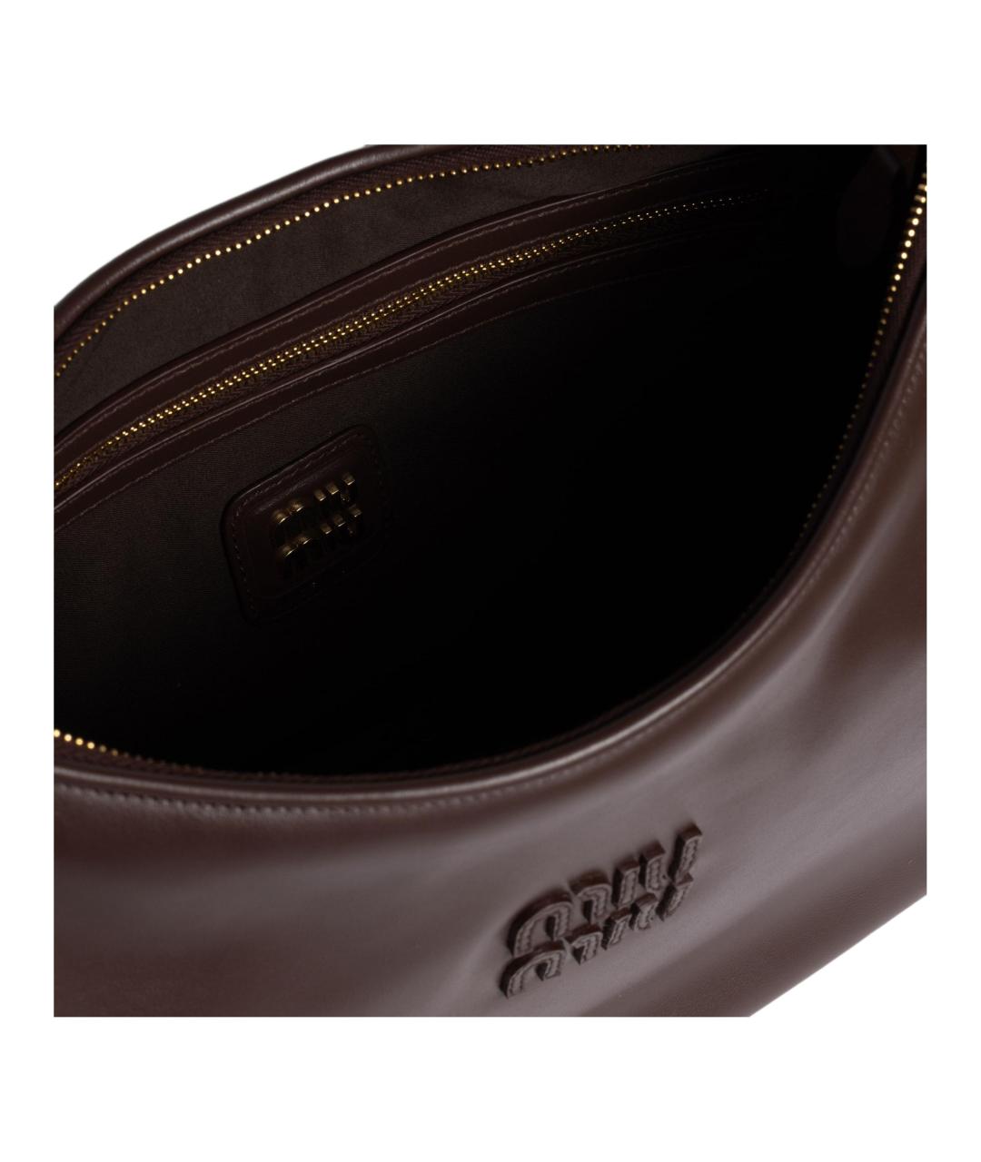 MIU MIU Кожаная сумка с короткими ручками, фото 5