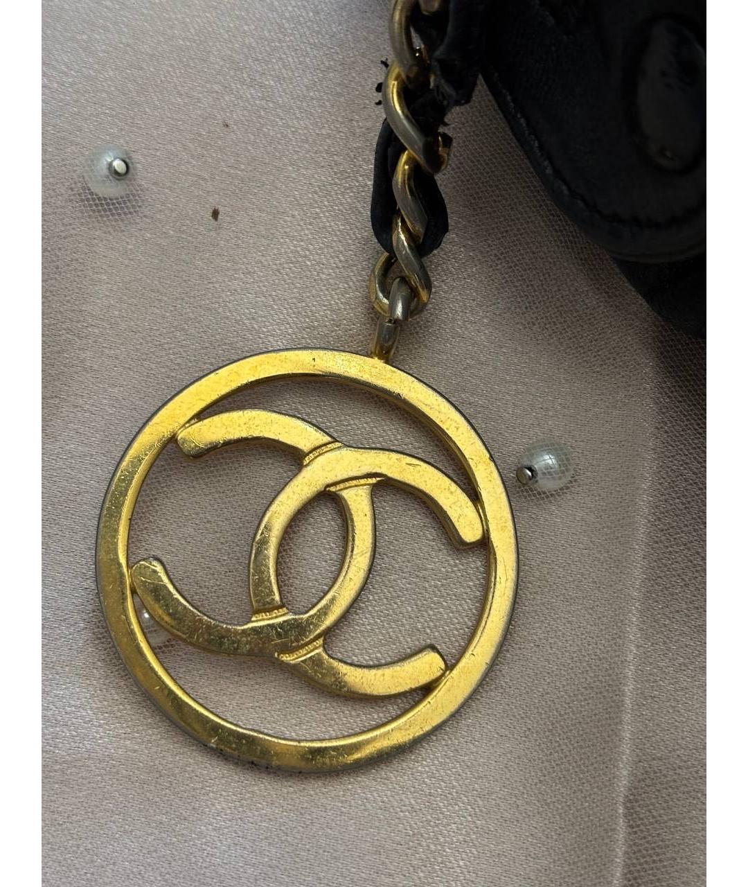 CHANEL Черная кожаная сумка тоут, фото 4