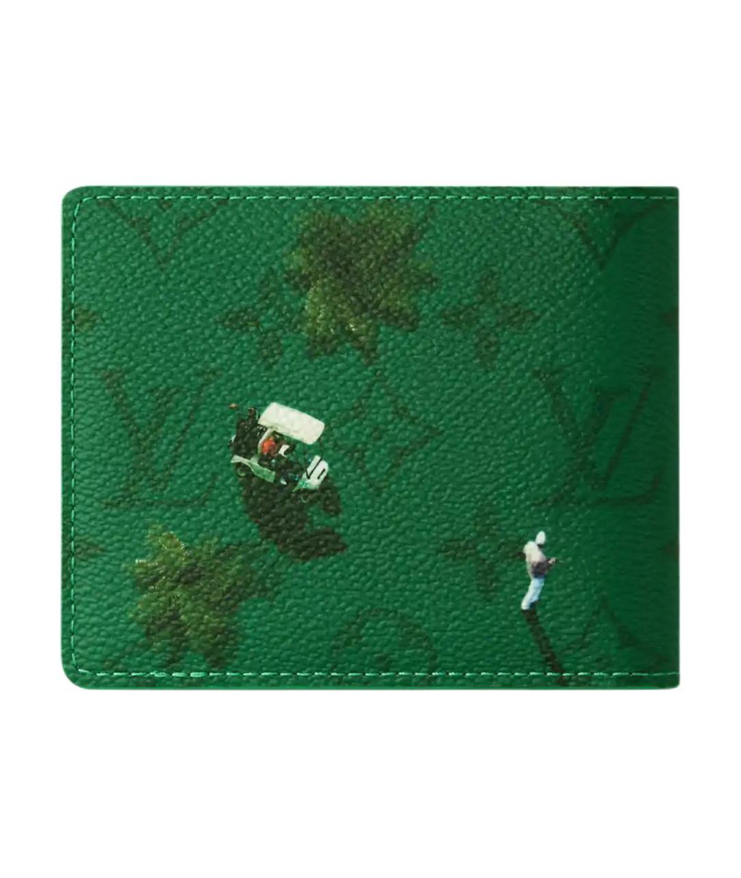 LOUIS VUITTON Зеленый кошелек, фото 3