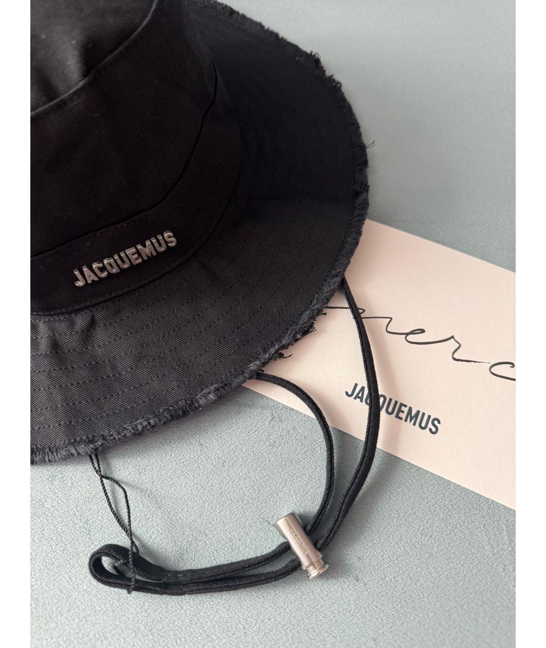JACQUEMUS Черная хлопковая панама, фото 5