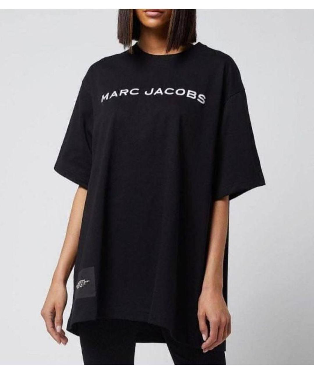 MARC JACOBS Черная хлопковая футболка, фото 2