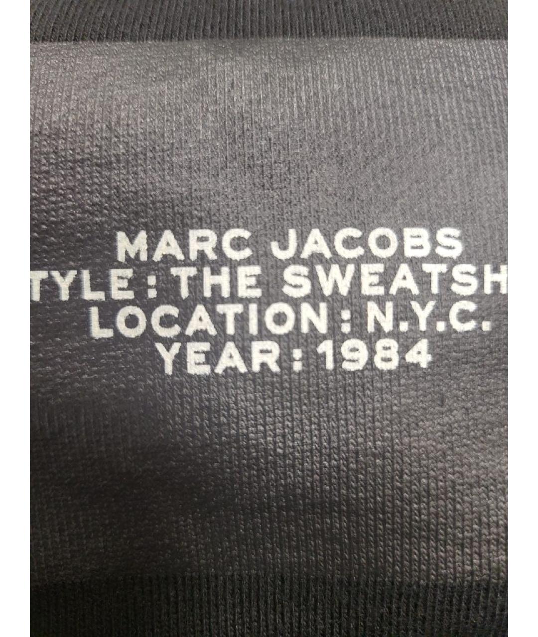 MARC JACOBS Черная хлопковая футболка, фото 3