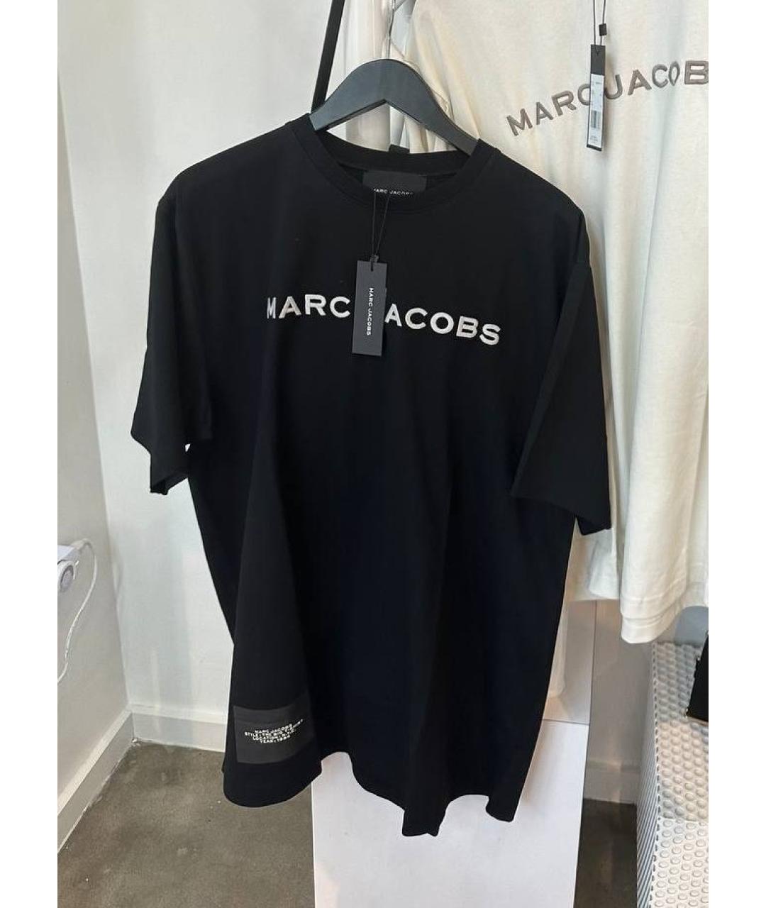 MARC JACOBS Черная хлопковая футболка, фото 6