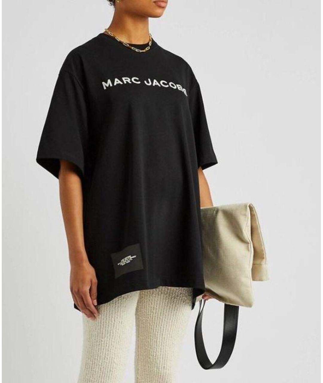 MARC JACOBS Черная хлопковая футболка, фото 7