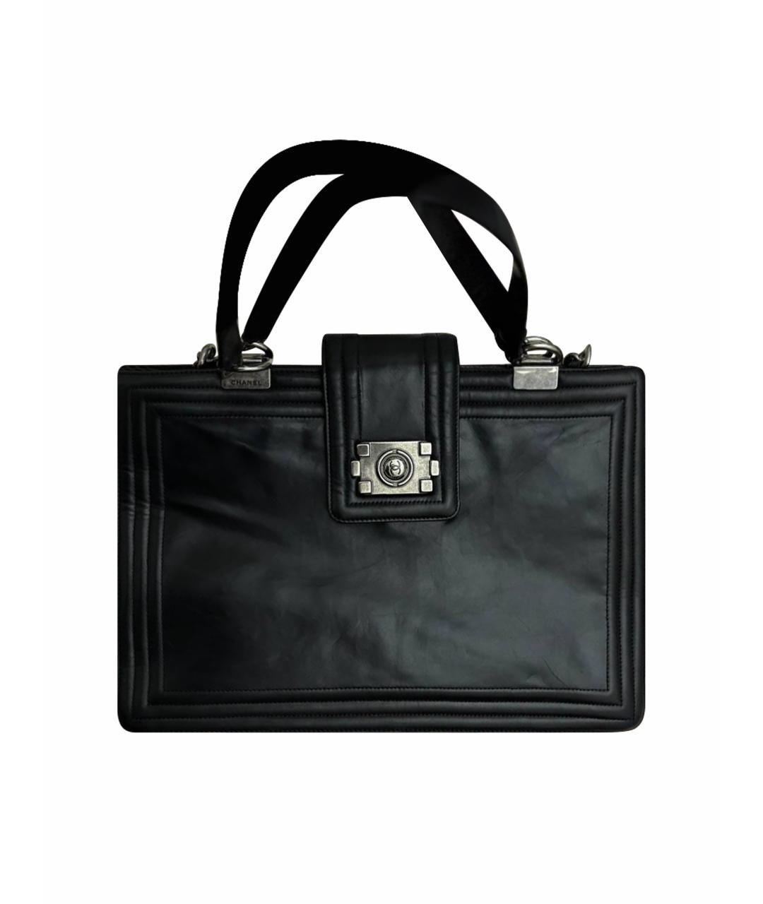 CHANEL Черная кожаная сумка тоут, фото 1