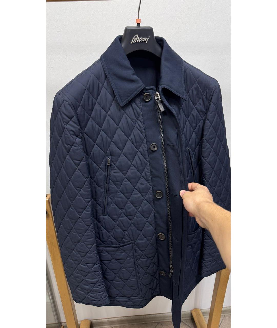 BRIONI Темно-синяя шерстяная куртка, фото 3