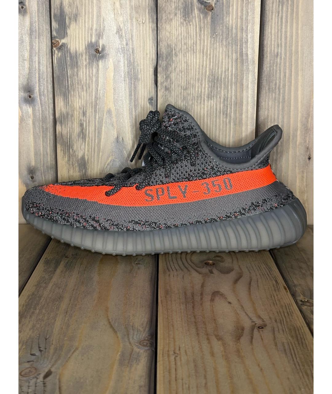 ADIDAS YEEZY Серые низкие кроссовки / кеды, фото 8