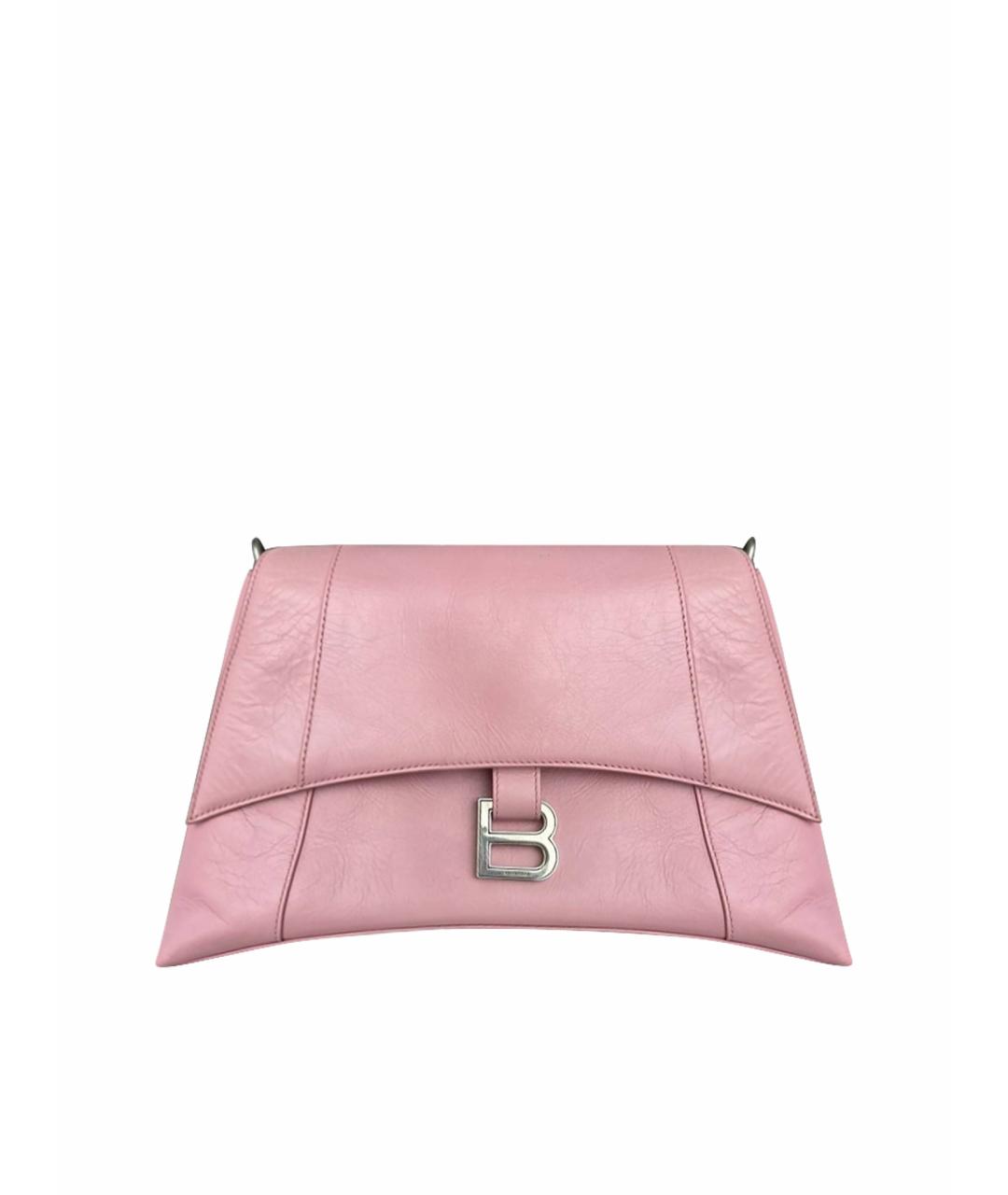 BALENCIAGA Розовая кожаная сумка тоут, фото 1