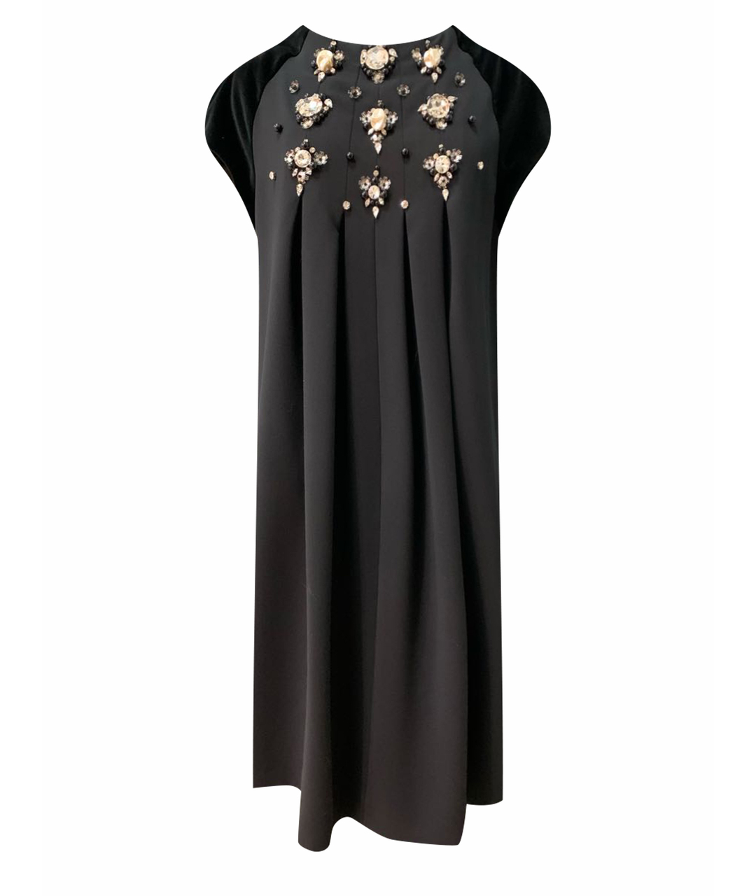 MARIA GRAZIA SEVERI Черное вискозное платье, фото 1