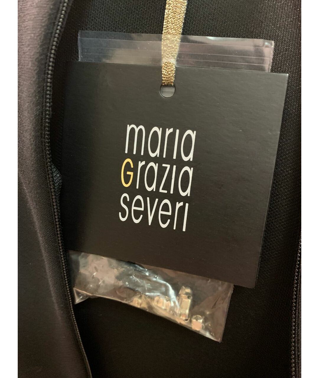 MARIA GRAZIA SEVERI Черное вискозное платье, фото 5