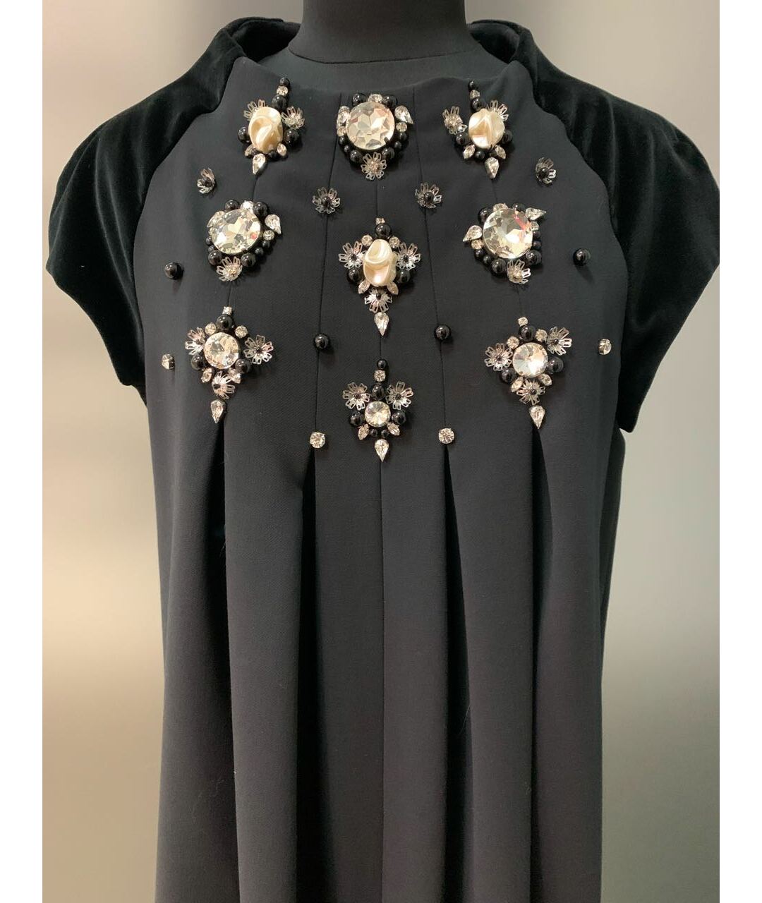 MARIA GRAZIA SEVERI Черное вискозное платье, фото 3