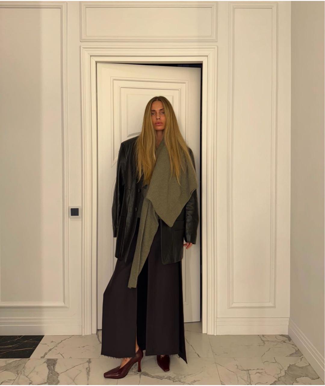 CELINE Хаки кашемировый джемпер / свитер, фото 5