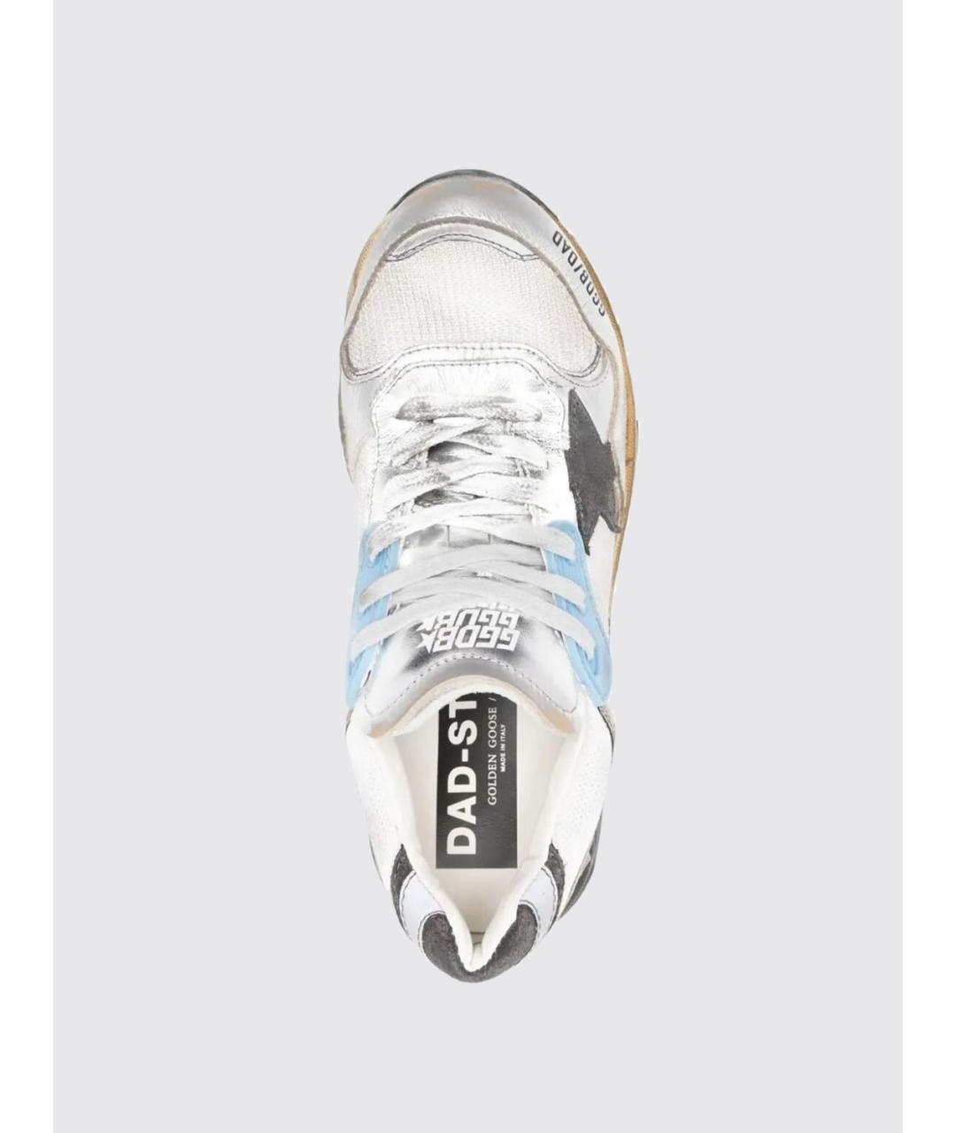 GOLDEN GOOSE DELUXE BRAND Серебряные низкие кроссовки / кеды, фото 4