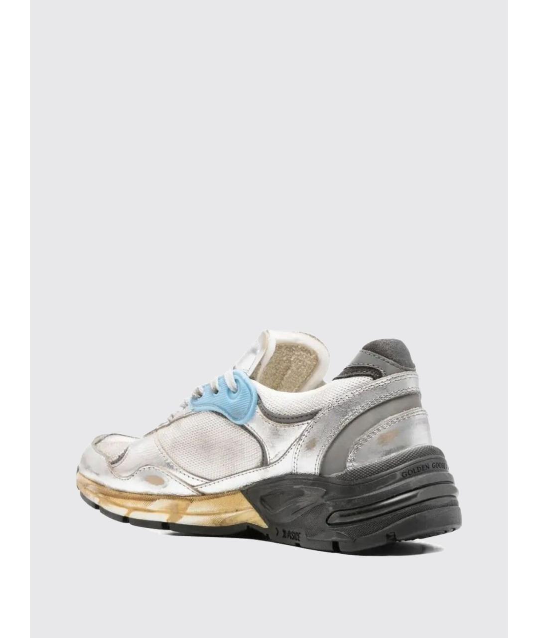 GOLDEN GOOSE DELUXE BRAND Серебряные низкие кроссовки / кеды, фото 3