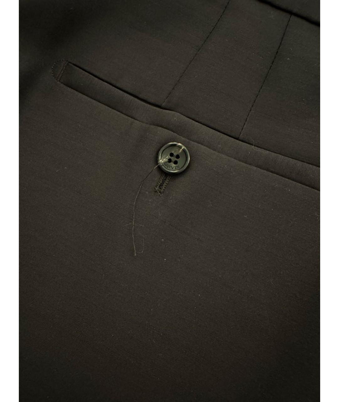 LANVIN Темно-синяя шерстяная юбка макси, фото 7