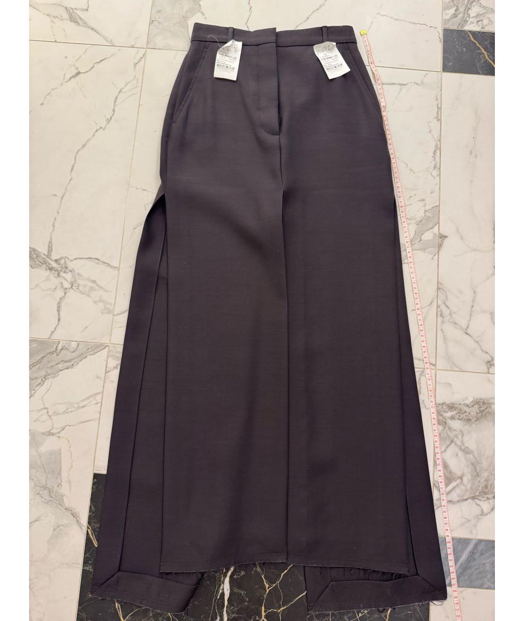LANVIN Темно-синяя шерстяная юбка макси, фото 2
