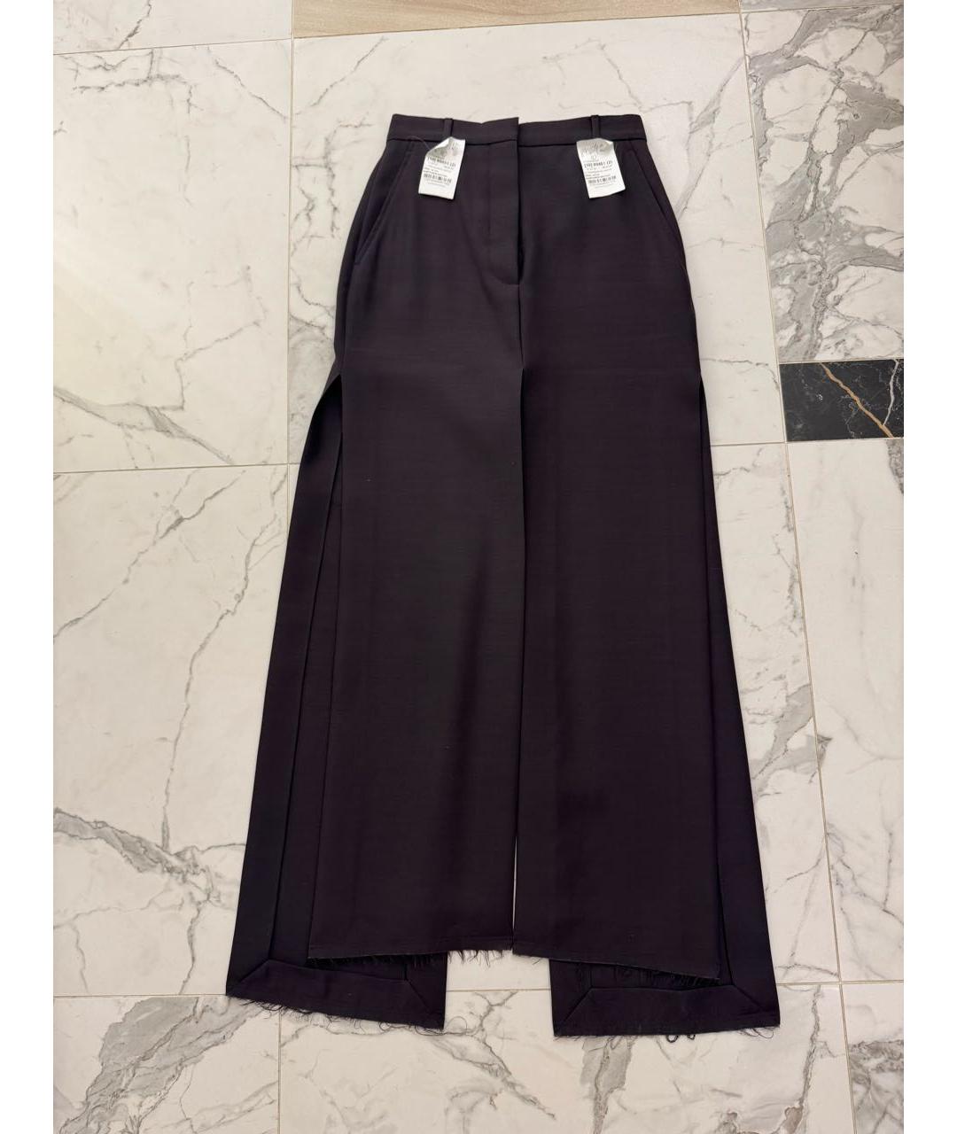 LANVIN Темно-синяя шерстяная юбка макси, фото 6