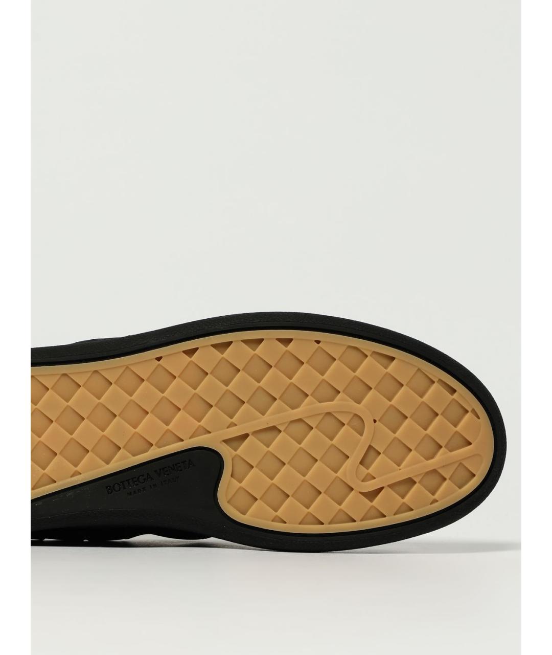 BOTTEGA VENETA Черные кожаные слипоны, фото 4