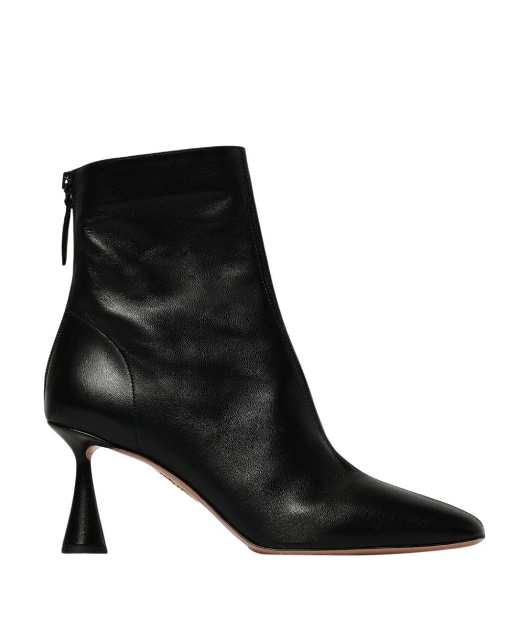 AQUAZZURA Черные ботинки, фото 1
