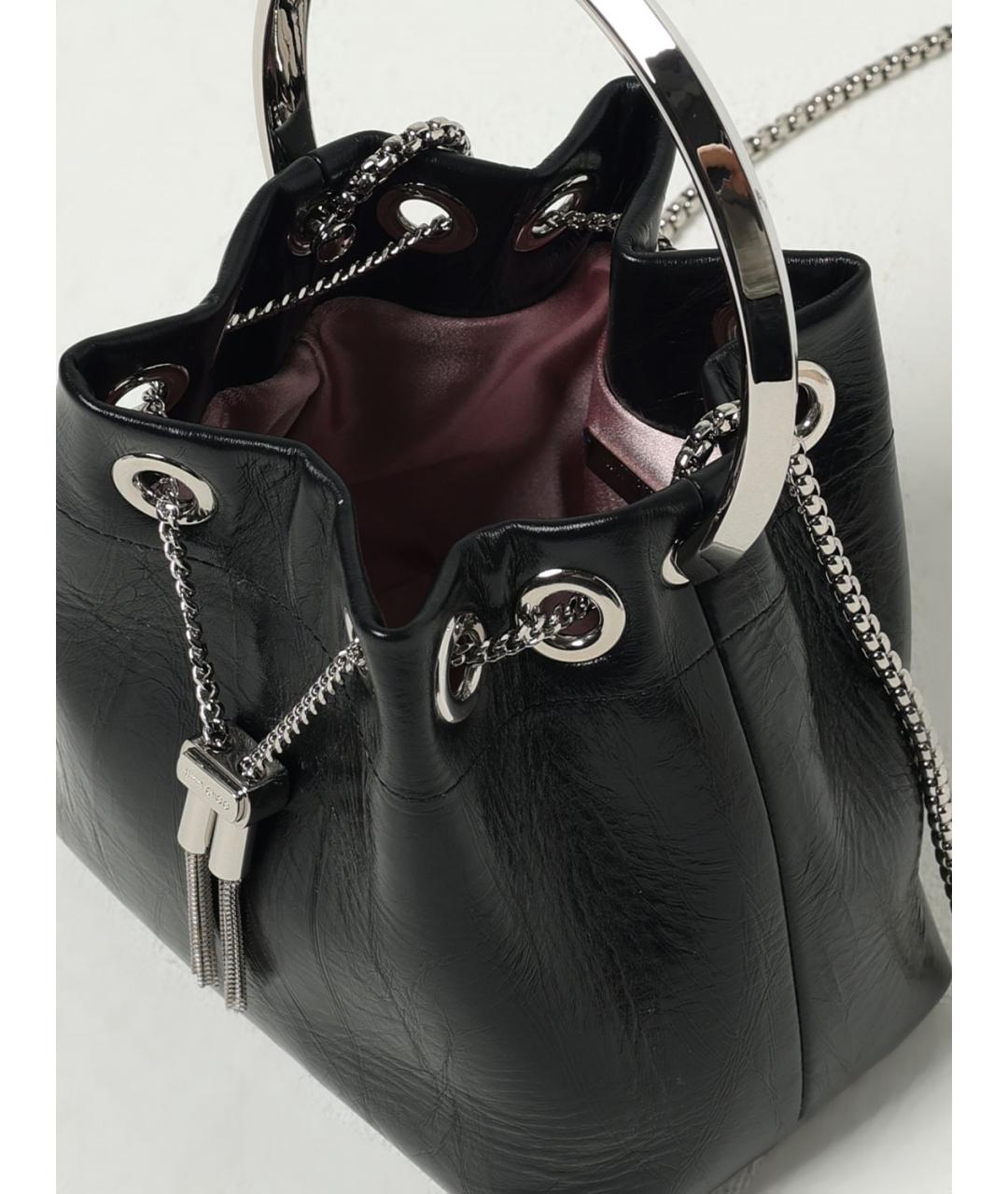 JIMMY CHOO Черная сумка с короткими ручками, фото 4